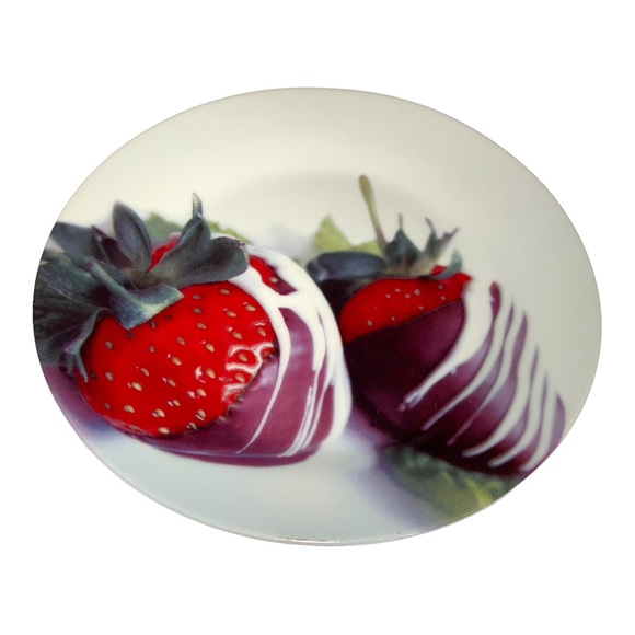 NIB Stokes Chocolate Treat Porcelain Dessert Serving Plates Set of 4 - Picture 4 of 8